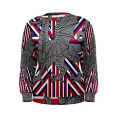 Alternatively Mega British America Dragon Illustration Women s Sweatshirt by Mariart