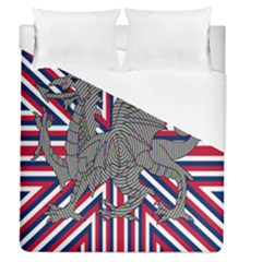 Alternatively Mega British America Dragon Illustration Duvet Cover (queen Size) by Mariart