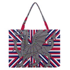 Alternatively Mega British America Dragon Illustration Zipper Medium Tote Bag by Mariart