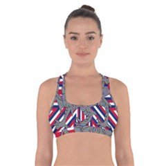 Alternatively Mega British America Dragon Illustration Cross Back Sports Bra by Mariart