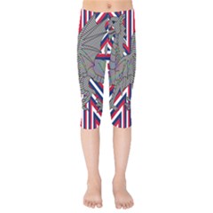 Alternatively Mega British America Dragon Illustration Kids  Capri Leggings 