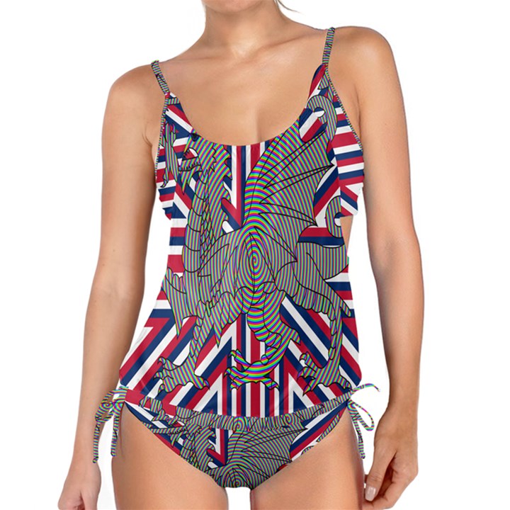 Alternatively Mega British America Dragon Illustration Tankini Set