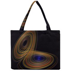 Wondrous Trajectorie Illustrated Line Light Black Mini Tote Bag by Mariart