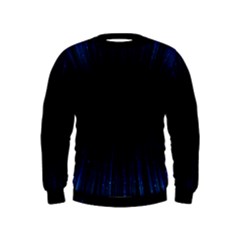 Colorful Light Ray Border Animation Loop Blue Motion Background Space Kids  Sweatshirt by Mariart