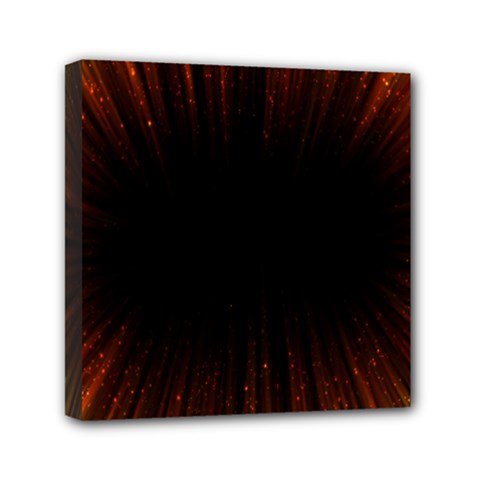 Colorful Light Ray Border Animation Loop Orange Motion Background Space Mini Canvas 6  X 6  by Mariart