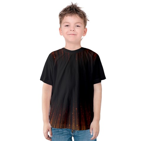 Colorful Light Ray Border Animation Loop Orange Motion Background Space Kids  Cotton Tee by Mariart