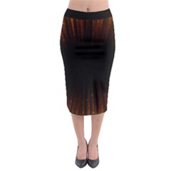 Colorful Light Ray Border Animation Loop Orange Motion Background Space Midi Pencil Skirt by Mariart