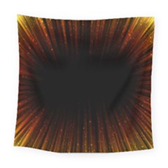 Colorful Light Ray Border Animation Loop Orange Motion Background Space Square Tapestry (large)