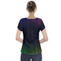 Colorful Light Ray Border Animation Loop Rainbow Motion Background Space Short Sleeve Front Detail Top View2