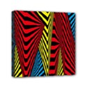 Door Pattern Line Abstract Illustration Waves Wave Chevron Red Blue Yellow Black Mini Canvas 6  x 6  View1