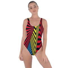 Door Pattern Line Abstract Illustration Waves Wave Chevron Red Blue Yellow Black Bring Sexy Back Swimsuit