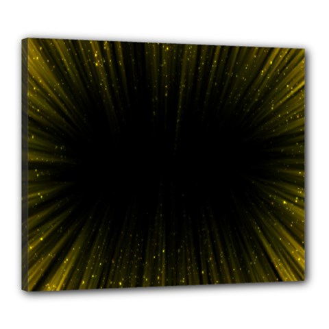 Colorful Light Ray Border Animation Loop Yellow Canvas 24  X 20  by Mariart