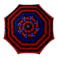 Flag American Line Star Red Blue White Black Beauty Golf Umbrellas