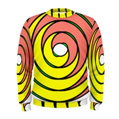 Double Spiral Thick Lines Circle Men s Sweatshirt by Mariart