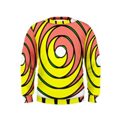 Double Spiral Thick Lines Circle Kids  Sweatshirt by Mariart