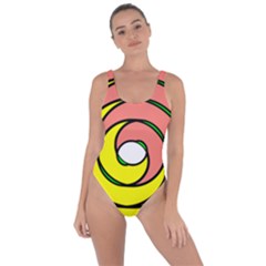 Double Spiral Thick Lines Circle Bring Sexy Back Swimsuit by Mariart