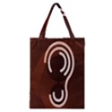 Fan Line Chevron Wave Brown Classic Tote Bag View1