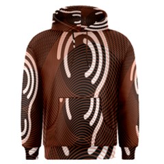 Fan Line Chevron Wave Brown Men s Pullover Hoodie by Mariart