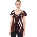 Fan Line Chevron Wave Brown Dolly Top View1