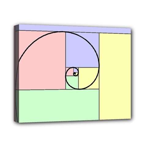 Golden Spiral Logarithmic Color Canvas 10  X 8  by Mariart