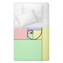 Golden Spiral Logarithmic Color Duvet Cover (single Size) by Mariart