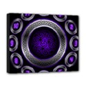 Digital Celtic Clock Template Time Number Purple Deluxe Canvas 20  x 16   View1