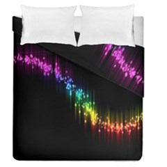 Illustration Light Space Rainbow Duvet Cover Double Side (queen Size) by Mariart