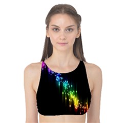 Illustration Light Space Rainbow Tank Bikini Top