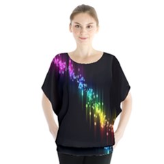 Illustration Light Space Rainbow Blouse