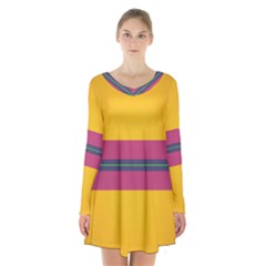 Layer Retro Colorful Transition Pack Alpha Channel Motion Line Long Sleeve Velvet V-neck Dress by Mariart