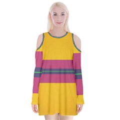 Layer Retro Colorful Transition Pack Alpha Channel Motion Line Velvet Long Sleeve Shoulder Cutout Dress by Mariart