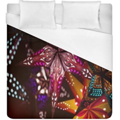 Hanging Paper Star Lights Duvet Cover (king Size)