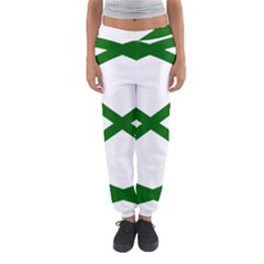 Lissajous Small Green Line Women s Jogger Sweatpants by Mariart