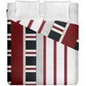 Line Streep Vertical Horizontal Duvet Cover Double Side (California King Size) View2