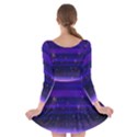 Massive Flare Lines Horizon Glow Particles Animation Background Space Long Sleeve Skater Dress View2