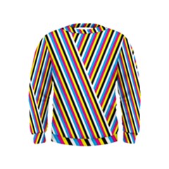 Lines Chevron Yellow Pink Blue Black White Cute Kids  Sweatshirt