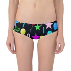 Party Pattern Star Balloon Candle Happy Classic Bikini Bottoms by Mariart