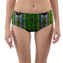 Rainbows Rain In The Golden Mangrove Forest Reversible Mid-Waist Bikini Bottoms View3