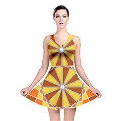 Ornaments Art Line Circle Reversible Skater Dress by Mariart