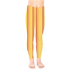 Red Orange Lines Back Yellow Kids  Legging