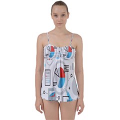 Science Mathematics Formula Babydoll Tankini Set by Mariart