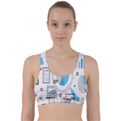 Science Mathematics Formula Back Weave Sports Bra by Mariart