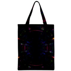 Psychic Color Circle Abstract Dark Rainbow Pattern Wallpaper Zipper Classic Tote Bag by Mariart