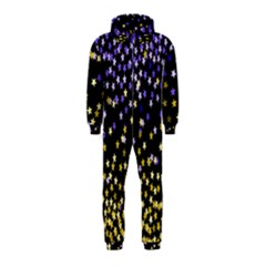 Space Star Light Gold Blue Beauty Hooded Jumpsuit (kids) by Mariart