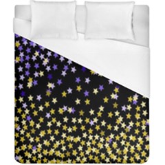 Space Star Light Gold Blue Beauty Duvet Cover (california King Size) by Mariart