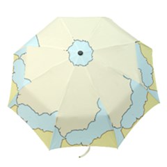 Spain Map Modern Folding Umbrellas