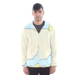 Spain Map Modern Hooded Wind Breaker (men) by Mariart