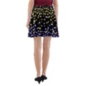 Space Star Light Gold Blue Beauty Black A-Line Pocket Skirt View2