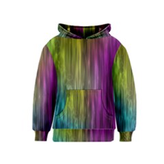 Rainbow Bubble Curtains Motion Background Space Kids  Pullover Hoodie by Mariart