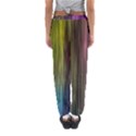 Rainbow Bubble Curtains Motion Background Space Women s Jogger Sweatpants View2